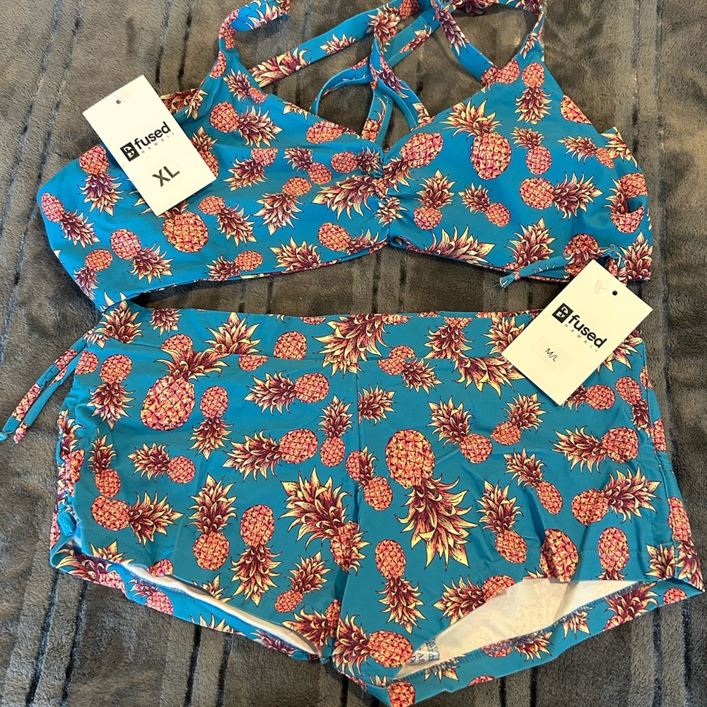 Fused hawaii life is sweet bikini set